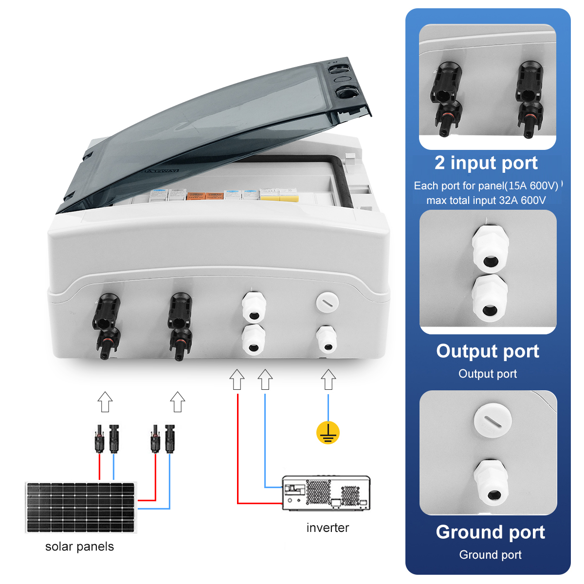 Солнечный фотоэлектрический ко – обзор и цена Solar Combiner Box
